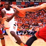 Syracuse guard Dion Waiters drives against Louisville