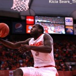 Syracuse guard Dion Waiters goes up for a layup against Louisville