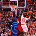 James Southerland shoots in traffic against Louisville